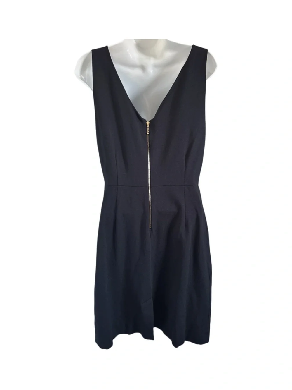 kate spade Classic Sheath Dress Bow Black Gold Old Money Quiet Luxury Size 10